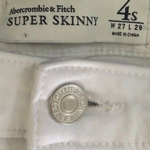 Abercrombie & Fitch Super Skinny White Jeans - 4S